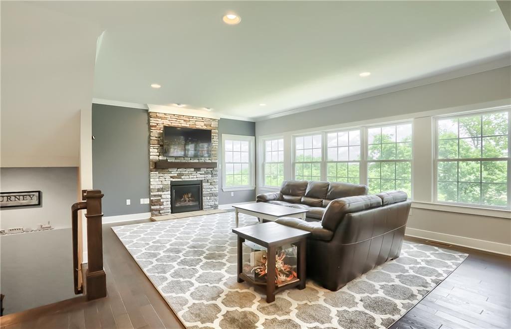 130 Vista Ridge Lane Valencia, PA 16059 - Photo 14 of 25 The family room is highlighted with hilltop views.