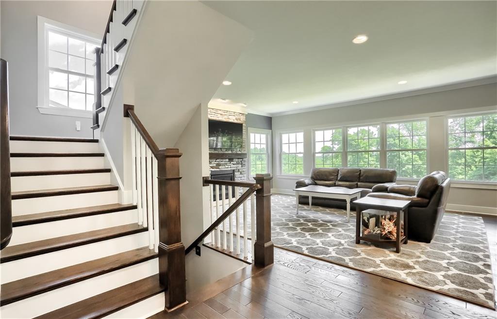 130 Vista Ridge Lane Valencia, PA 16059 - Photo 15 of 25 Ascend the oak craftsman style staircase to the second level.