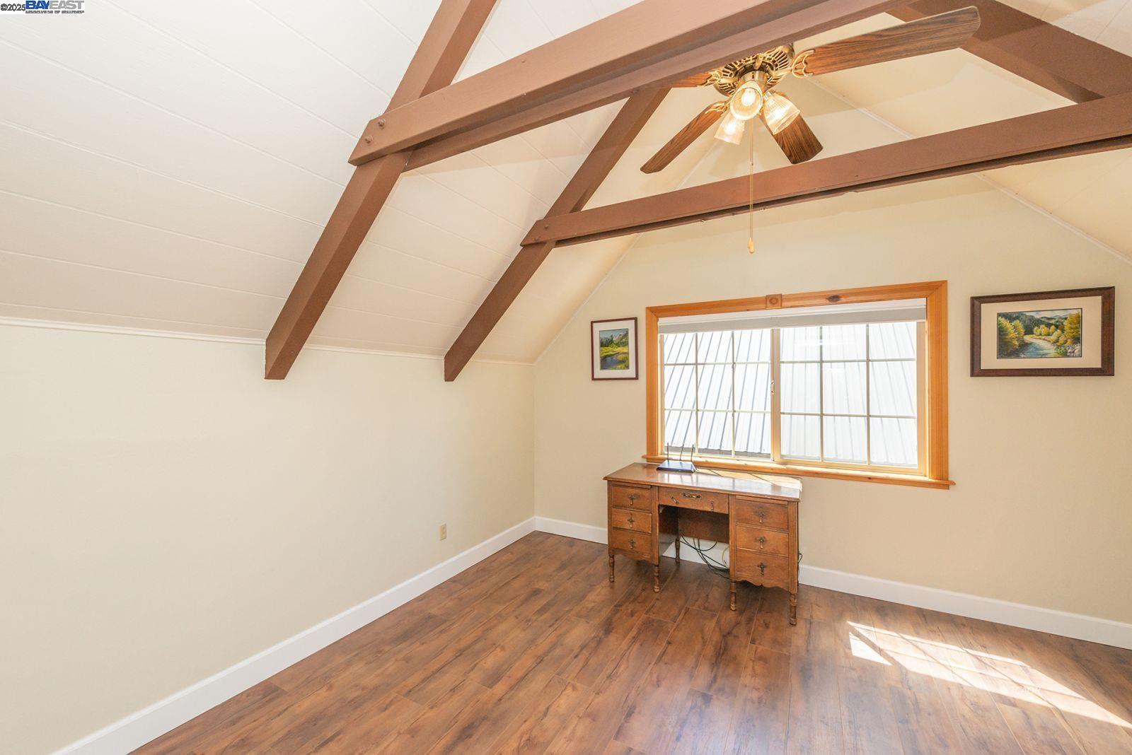 21 Cedar Road Trinity Center, CA 96091 - Photo 16 of 50 a room with wooden floor and a window
