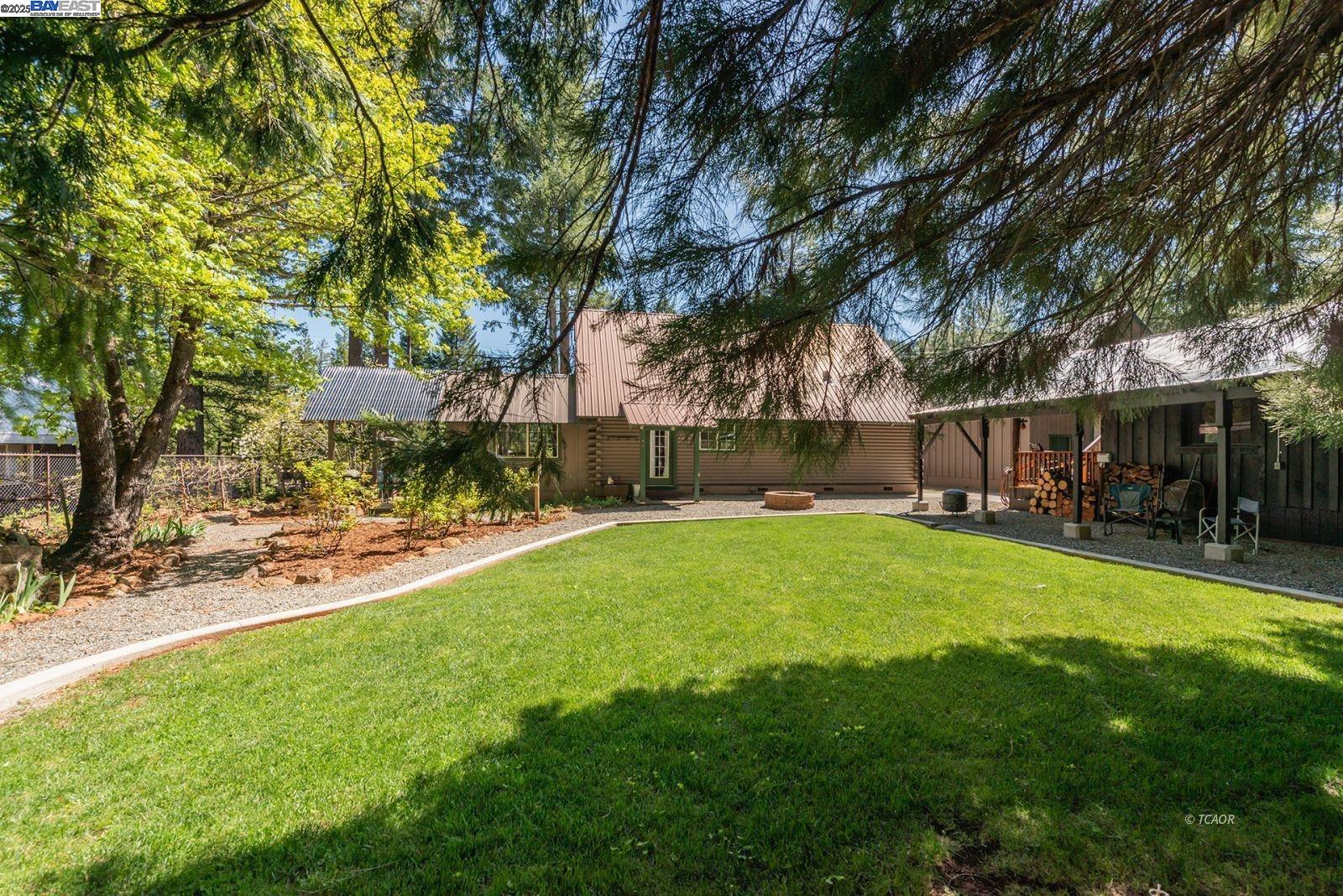 21 Cedar Road Trinity Center, CA 96091 - Photo 41 of 50 a view of a backyard with a garden