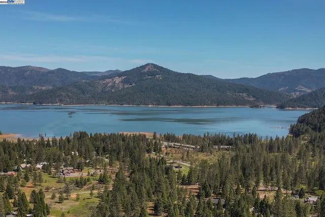 a view of lake and mountain