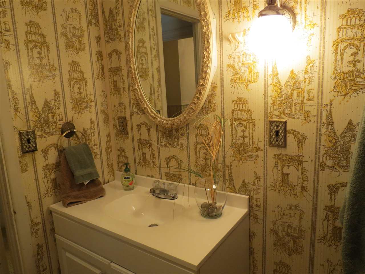 6280 Courthouse Road Louisa, VA 23093 - Photo 14 of 43 a bathroom with a sink a mirror and shower