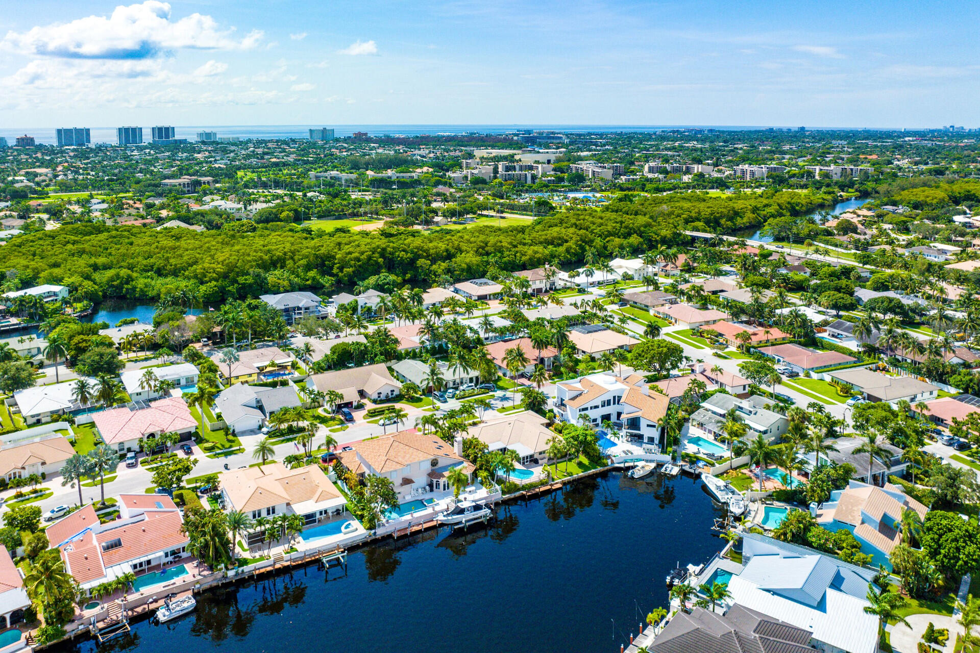 1567 Southwest 6th Terrace Boca Raton, FL 33486 - Photo 25 of 26 Aerial to ocean