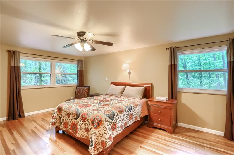 458 Ryndwood Road Pittsburgh, PA 15237 - Photo 18 of 25 Master bedroom has beautiful hardwood floors and so much natural light.