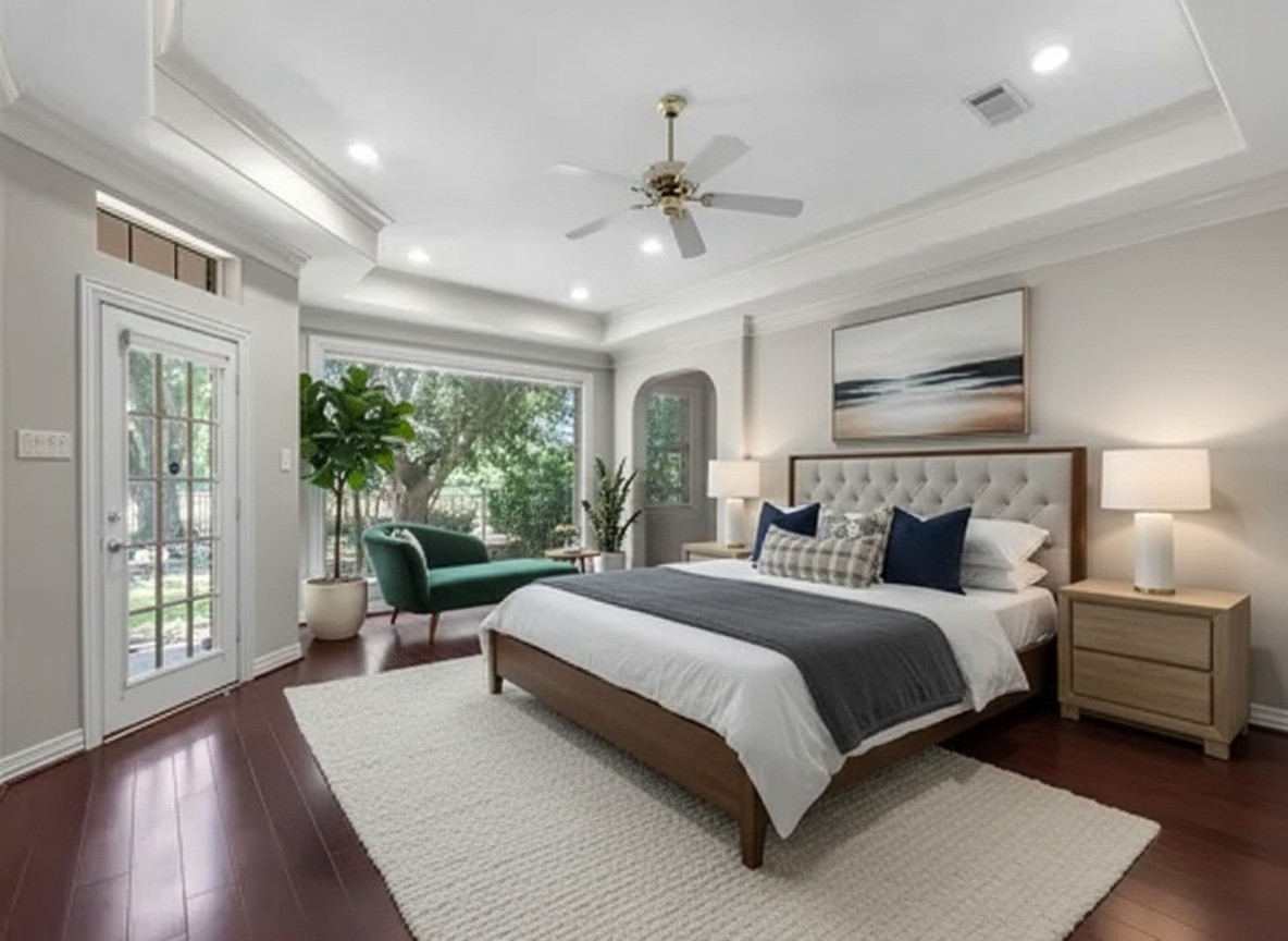 3311 El Dorado Boulevard Missouri City, TX 77459 - Photo 11 of 29 a bedroom with a large bed and a large window