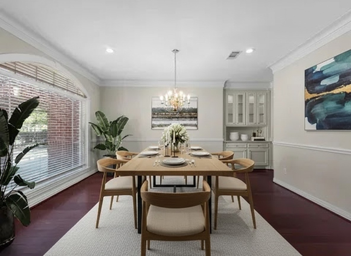 3311 El Dorado Boulevard Missouri City, TX 77459 - Photo 5 of 29 a view of a dining room with furniture window and wooden floor