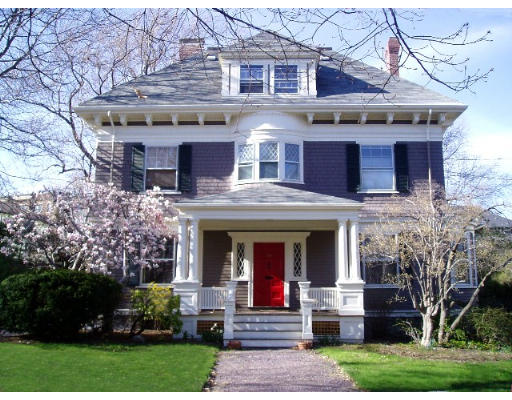 59 Windsor Road Brookline, MA 02445 - Photo 1 of 1 front view of a house with a yard