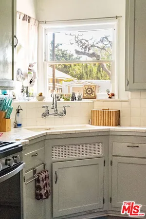 a close view of kitchen sink