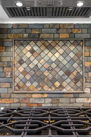 a close up of a stove