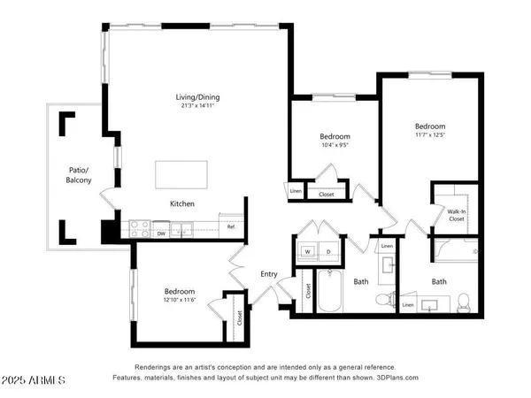 $1,642 | 16985 West Van Buren Street, Unit 3, Goodyear, AZ 85338