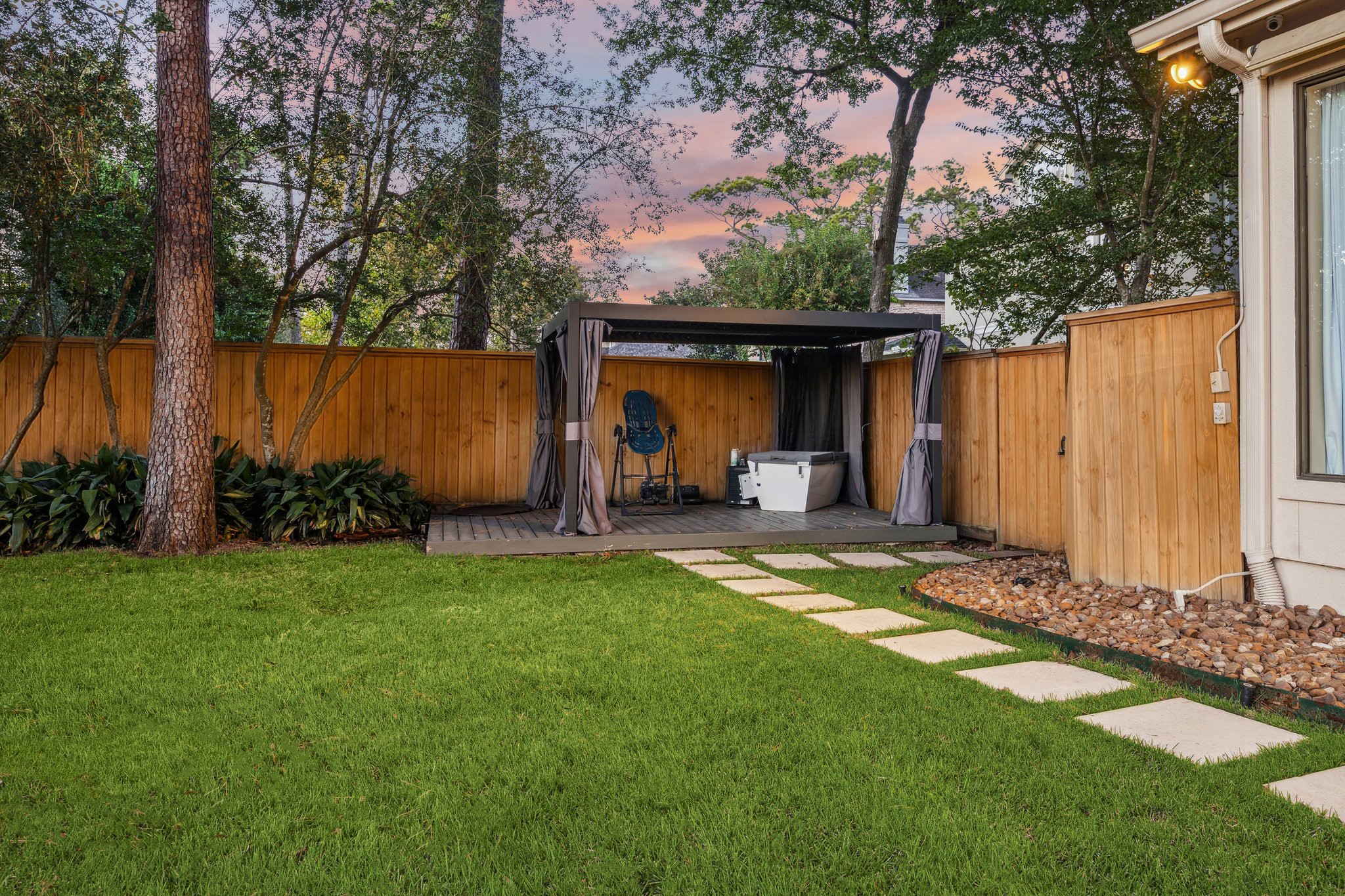 918 Huntington Cove Houston, TX 77063 - Photo 21 of 50 Enjoy the peace of your backyard wellness haven
