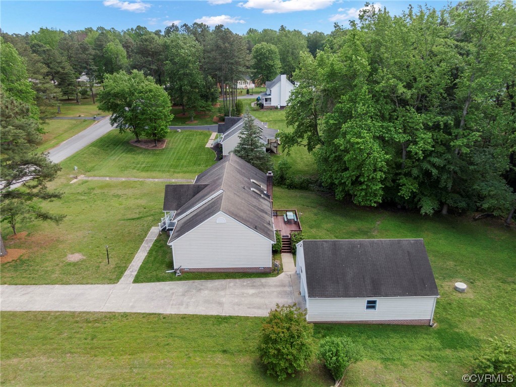 3963 Doe Run Road Hopewell, VA 23860 - Photo 44 of 48 an aerial view of a house with a yard
