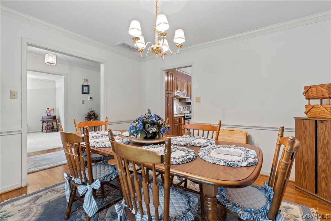 3963 Doe Run Road Hopewell, VA 23860 - Photo 8 of 48 a view of a dining room with furniture and wooden floor