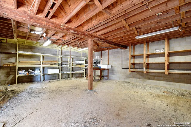 a house with trees in the background