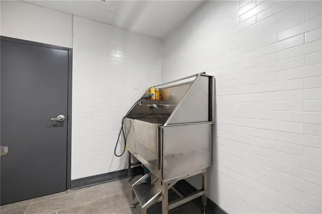 a room with storage and utility