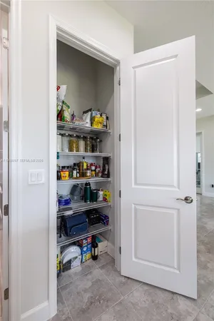 a car parked in a garage