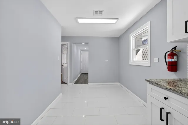 a view of hallway with window