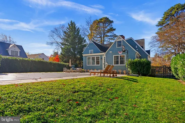 a view of a large body of water with a building in the background
