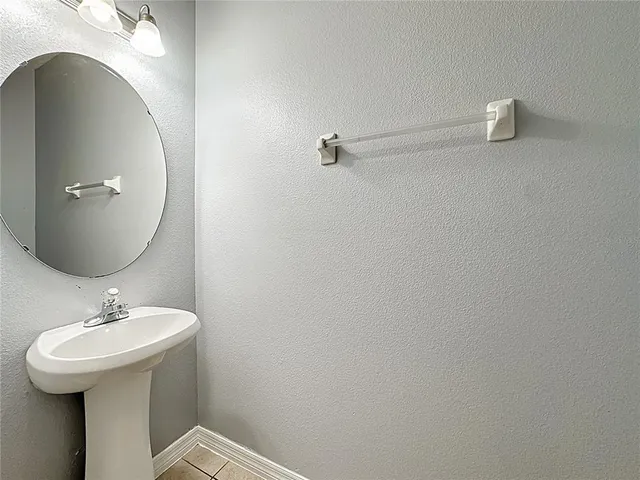 a bathroom with a tub