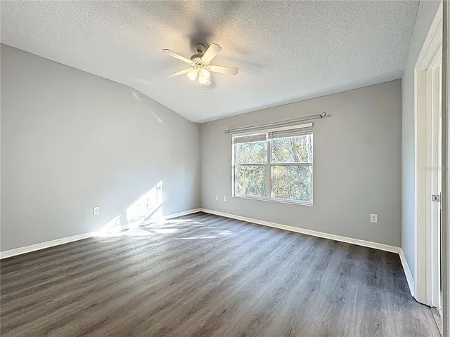 a aerial view of a house with a yard