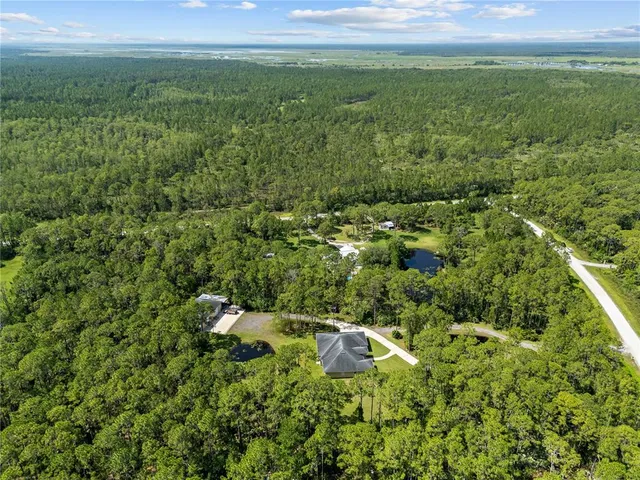 a view of a yard of a house