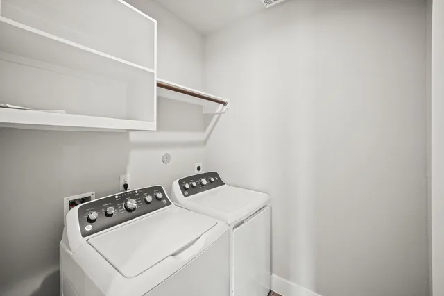 a room with storage and utility