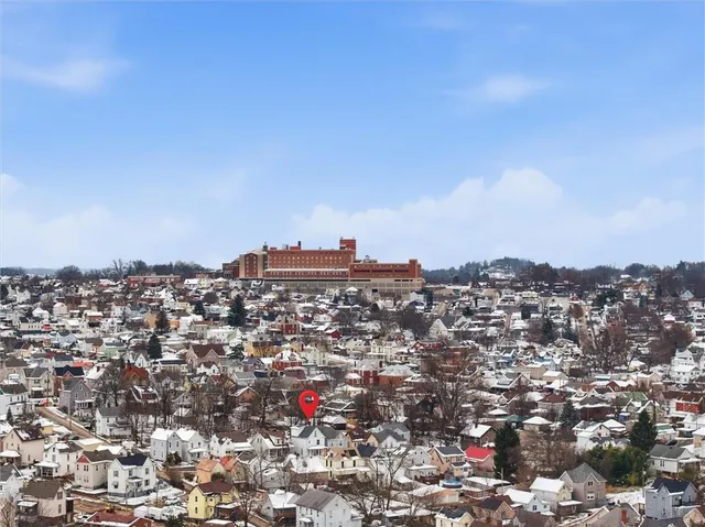 an aerial view of a city