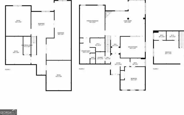 an aerial view of a house with a garden and trees