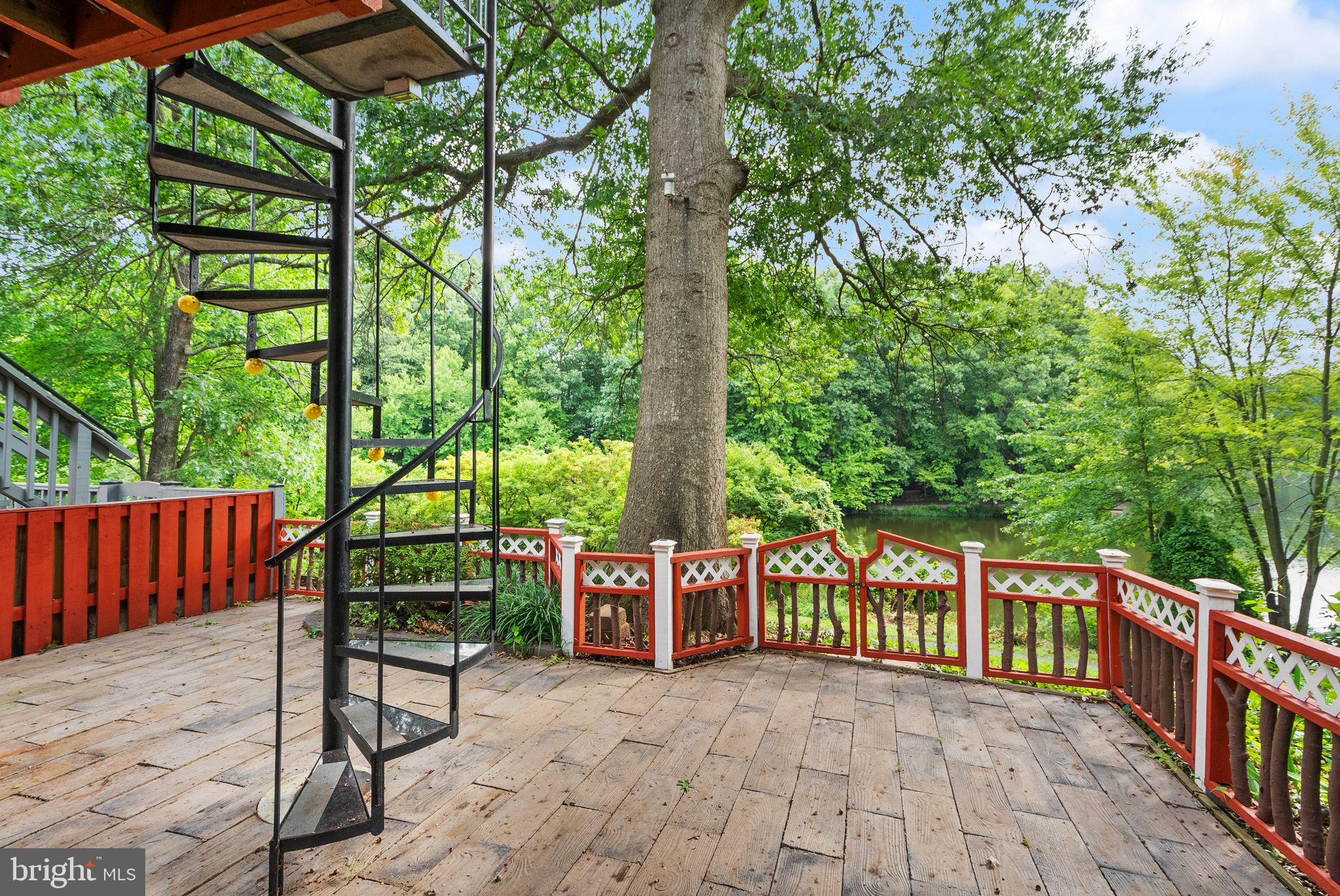 9507 Burdett Road Burke, VA 22015 - Photo 40 of 47 Lower level patio backyard - low maintenance