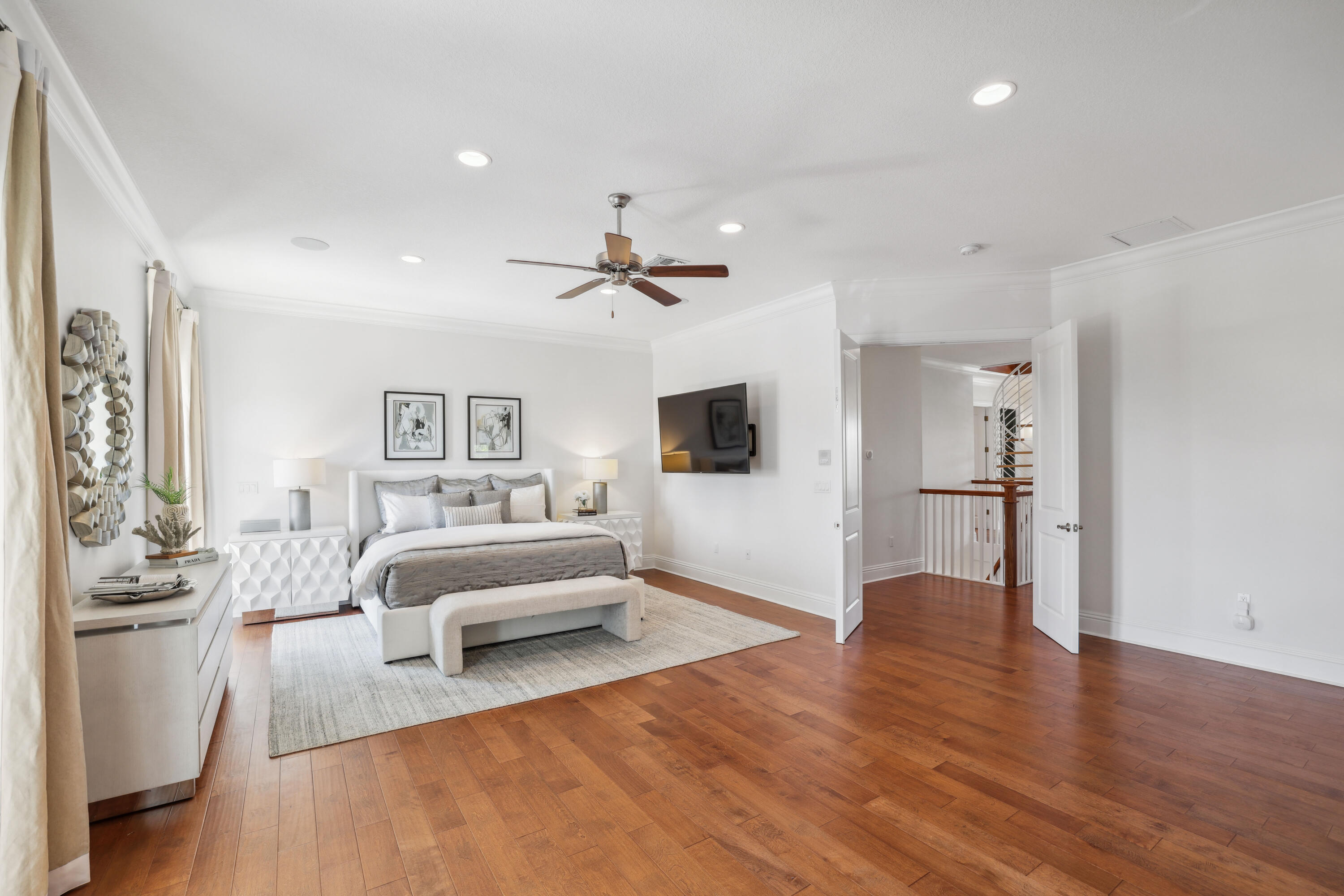 1030 Rhodes Villa Avenue Delray Beach, FL 33483 - Photo 61 of 76 a living room with furniture and a wooden floor