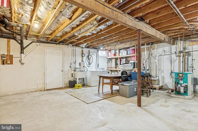 a view of a storage room