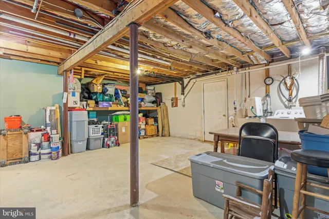 a view of storage and utility room