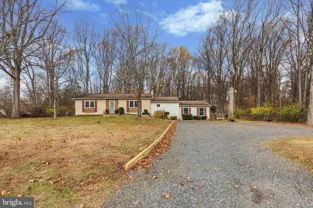 a house with trees in front of it