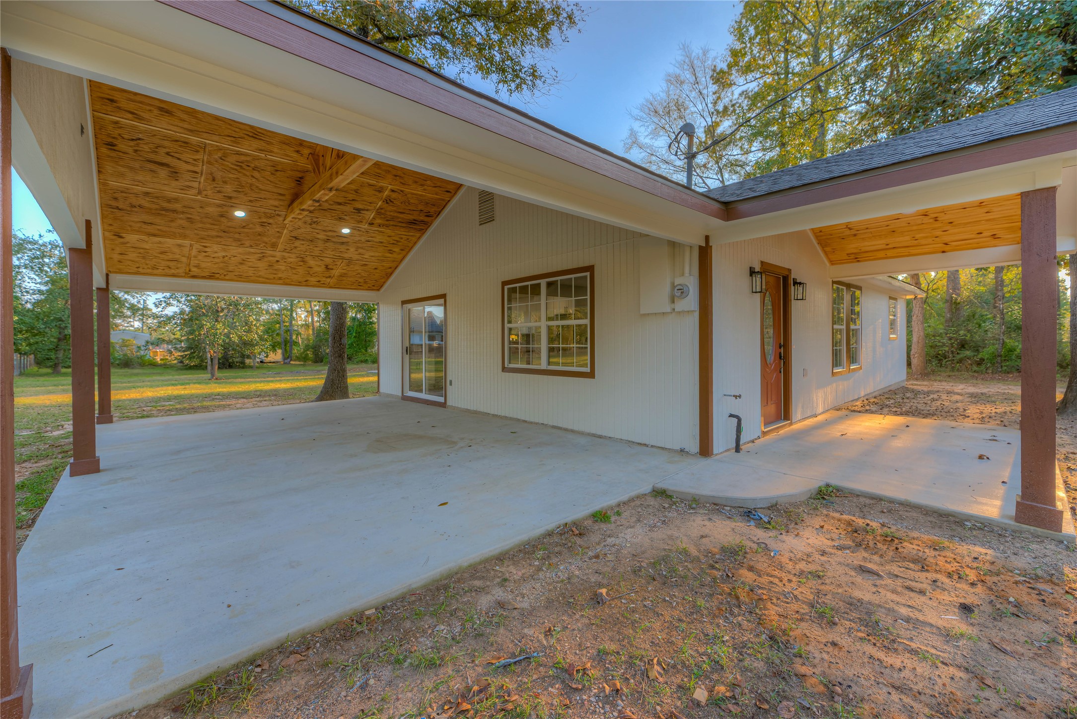 388 Sunrise Wood Road Goodrich, TX 77335 - Photo 17 of 33 a view of a house with a outdoor space