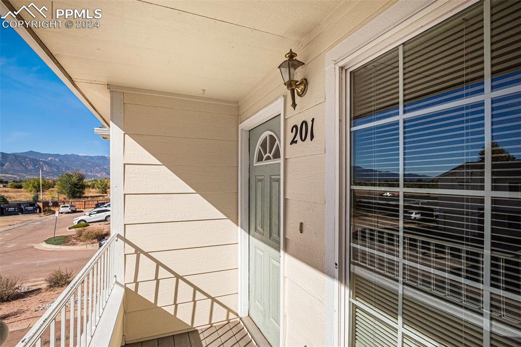 4822 Rusty Nail Point, Unit 201 Colorado Springs, CO 80916 - Photo 2 of 33 a view of a balcony