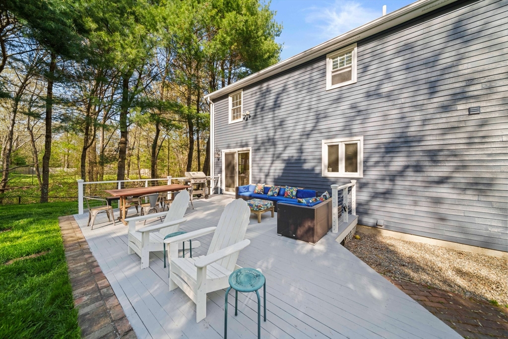 1563 Bay Road Sharon, MA 02067 - Photo 34 of 41 a view of a patio with couches chairs and wooden floor