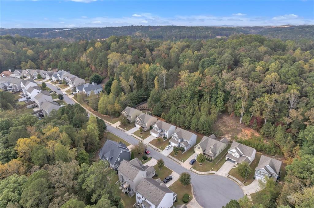 171 Pinnacle Point Court Dallas, GA 30132 - Photo 23 of 26 an aerial view of a house with a yard