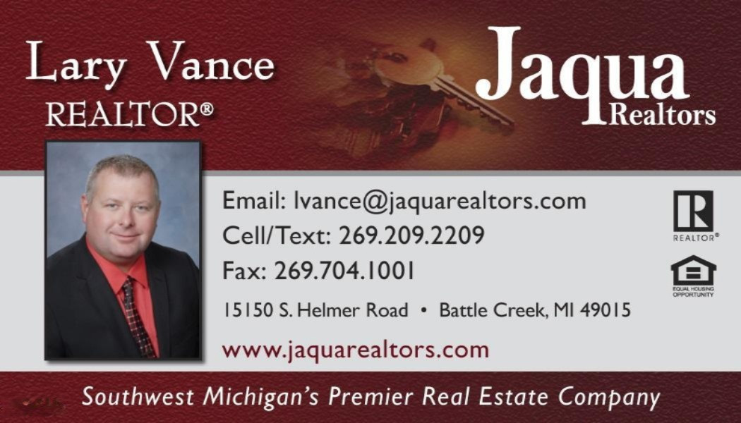 511 Reed Street Kalamazoo, MI 49001 - Photo 10 of 10 Business Card Lary Vance