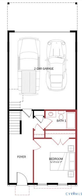 12006 Afternoon Path Henrico, VA 23233 - Photo 15 of 22 a picture of a room with a bench