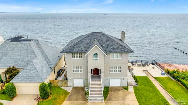 a view of a terrace with a flat screen tv