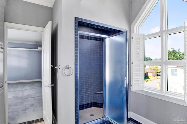 a view of ocean from a balcony