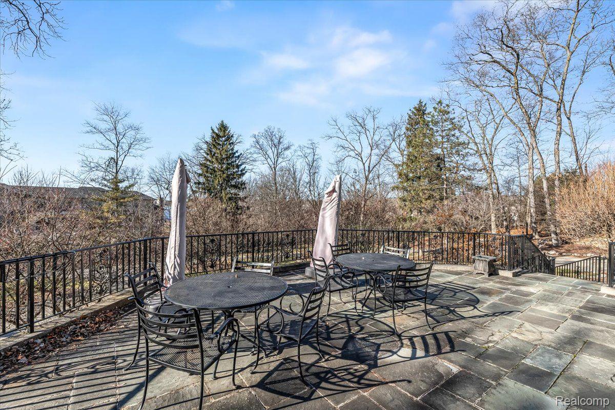 5155 Inkster Road Bloomfield Hills, MI 48302 - Photo 4 of 50 Front Stone Patio with Walnut Lake views.