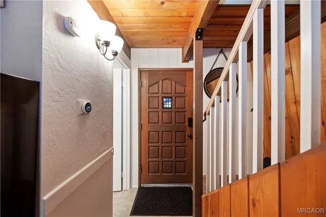 a view of front door