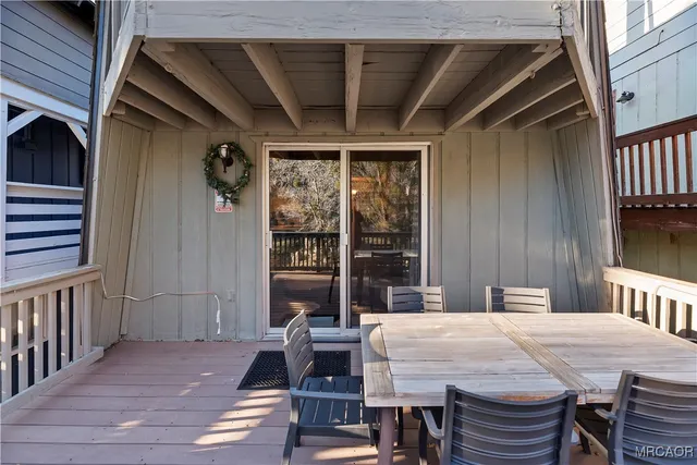 a outdoor space with furniture