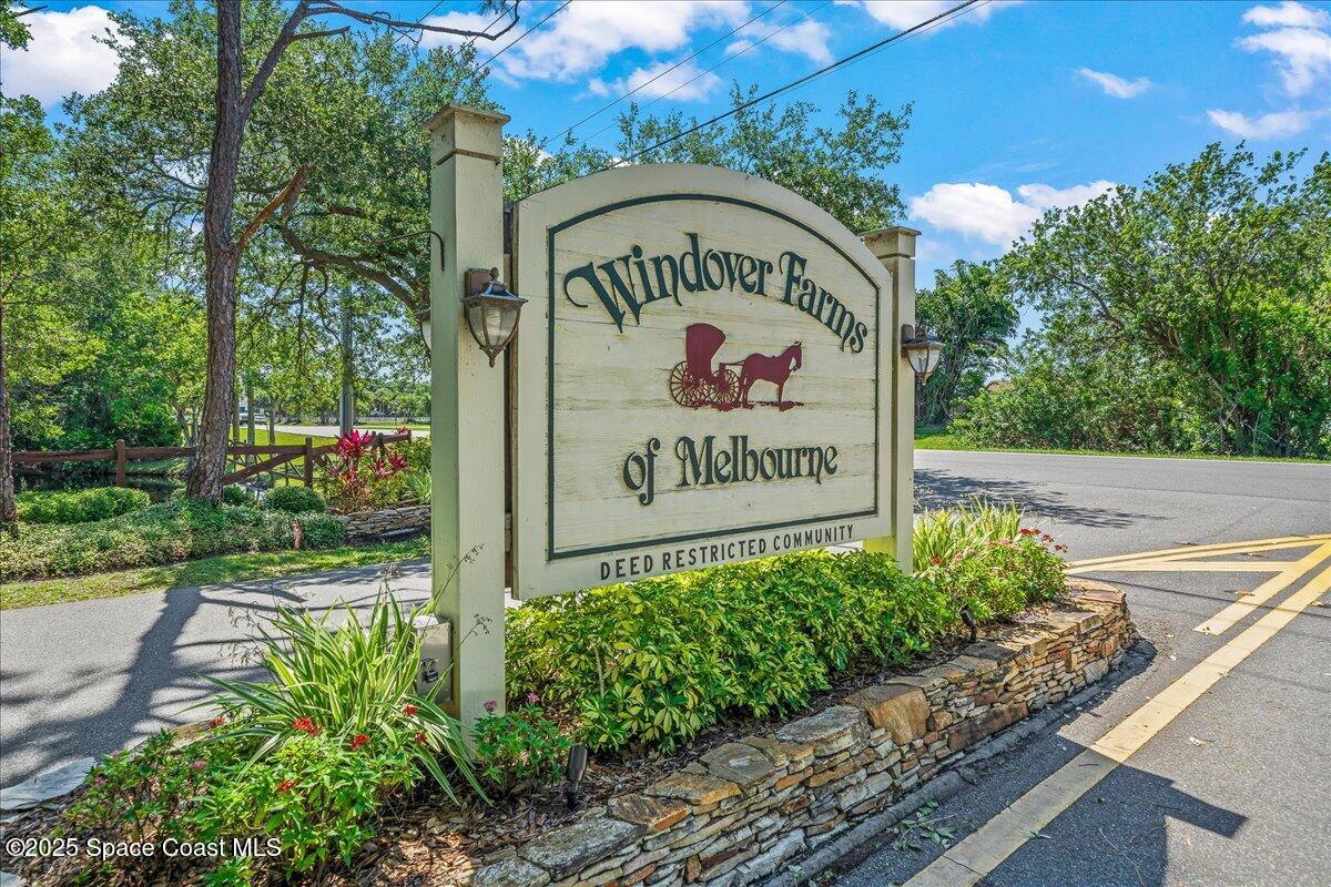 4245 Windover Way Melbourne, FL 32934 - Photo 47 of 50 a sign on the side of the road