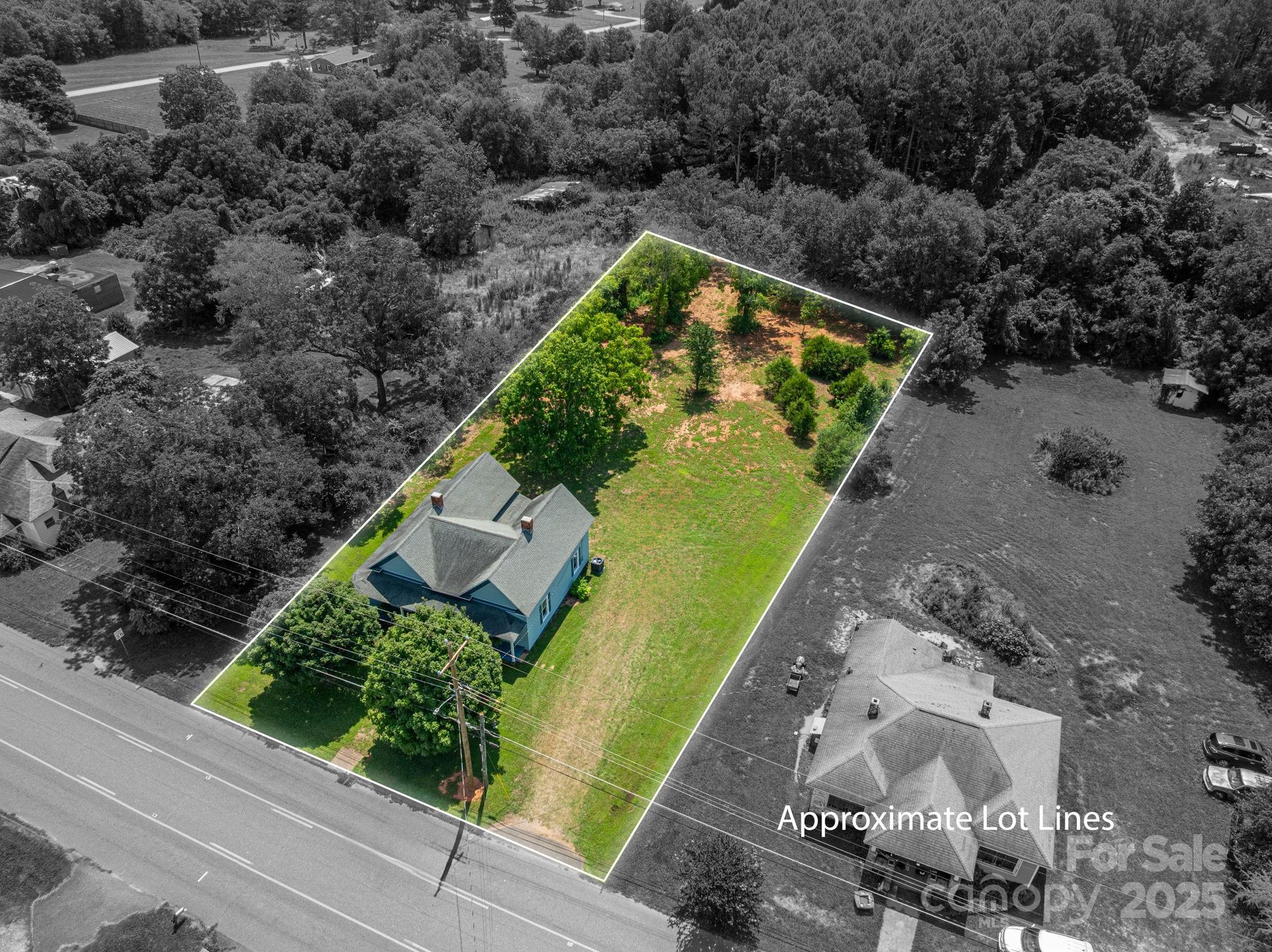 5746 Casar Road Casar, NC 28020 - Photo 20 of 24 an aerial view of a house with a yard basket ball court and outdoor seating