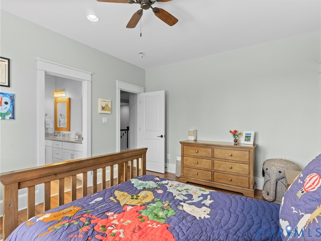1925 Limbeck Lane Midlothian, VA 23112 - Photo 52 of 89 a bedroom with a bed and wooden floor