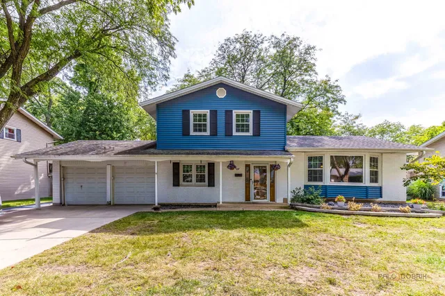 a front view of a house with swimming pool