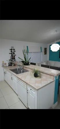 a view of kitchen sink and dishwasher with wooden floor