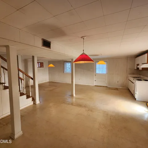 a view of a kitchen with a sink